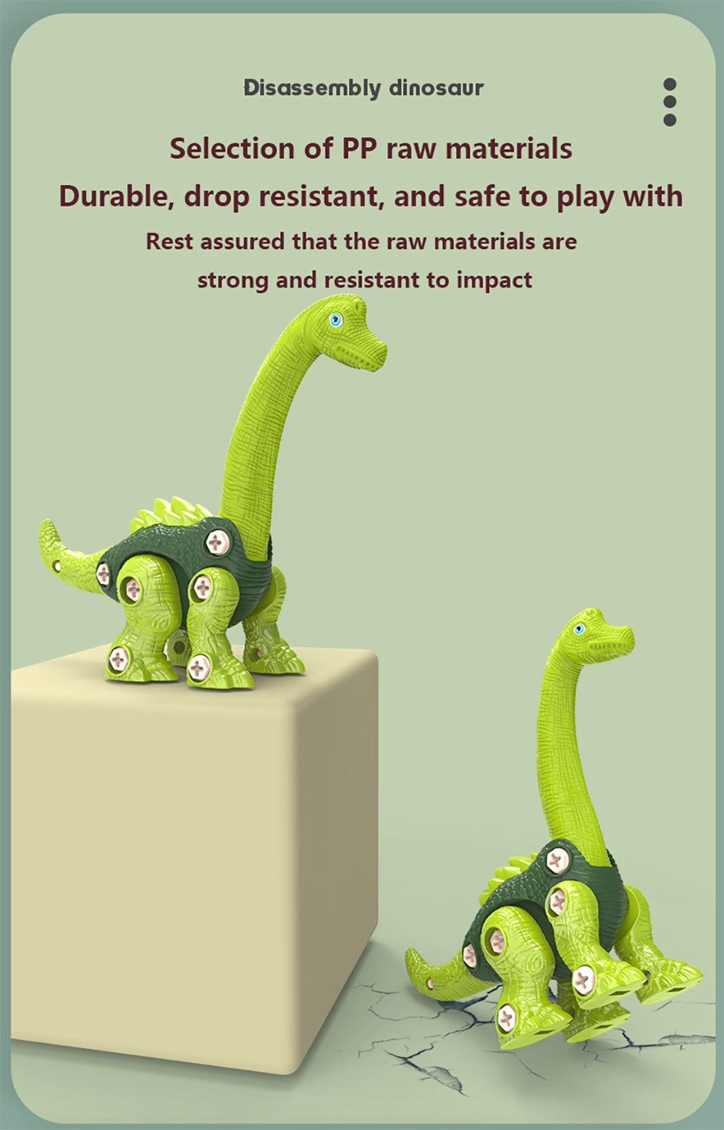 Disassemble And Assemble Dinosaurs, Boys Benefit From Intelligence, Assemble Screws, Children's Toys