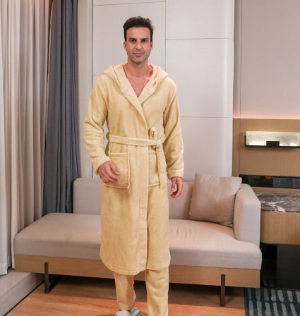 Men's Fibre Velvet Gown Set