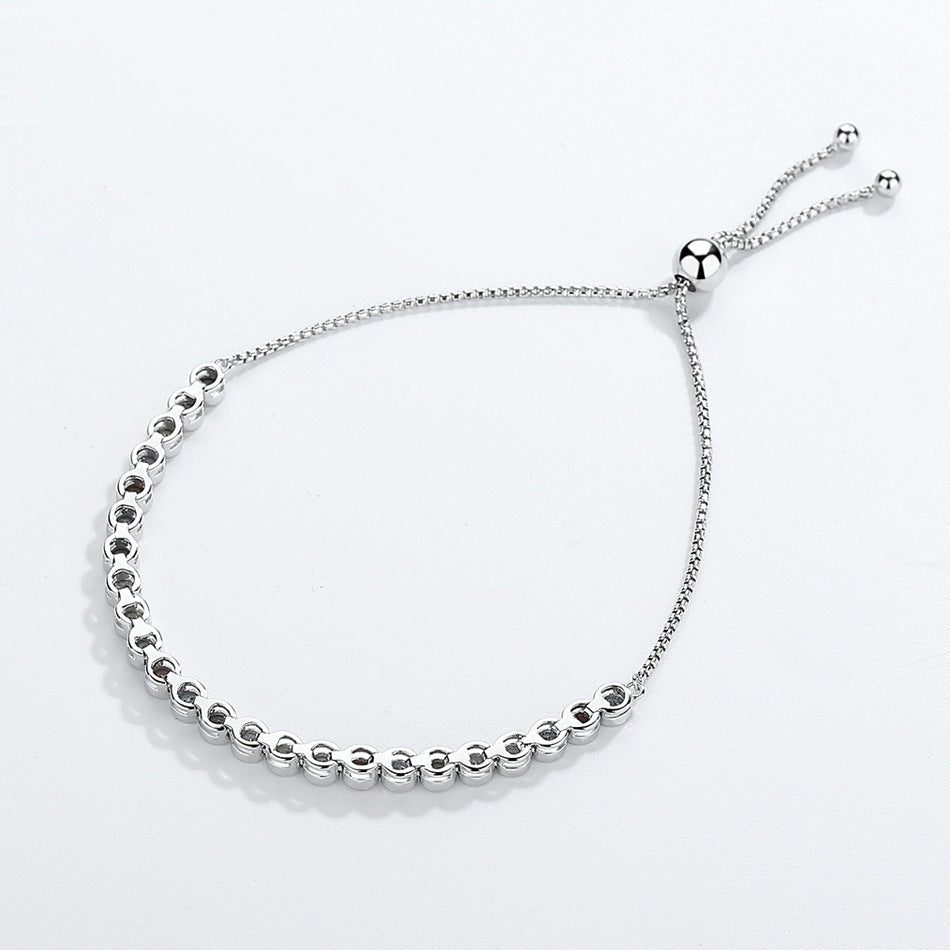 S925 Sterling Silver Rainbow Bracelet New