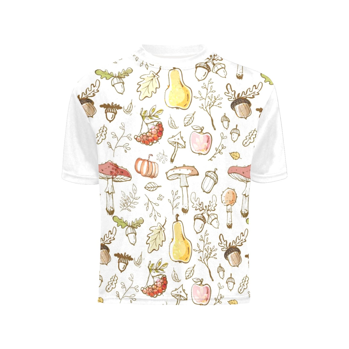 Big Girls' All Over Print Crew Neck T-Shirt(T40-2)