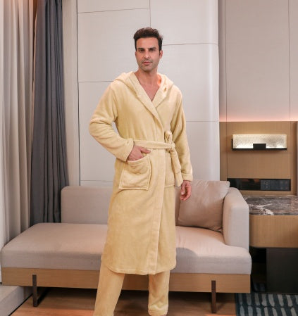 Men's Fibre Velvet Gown Set