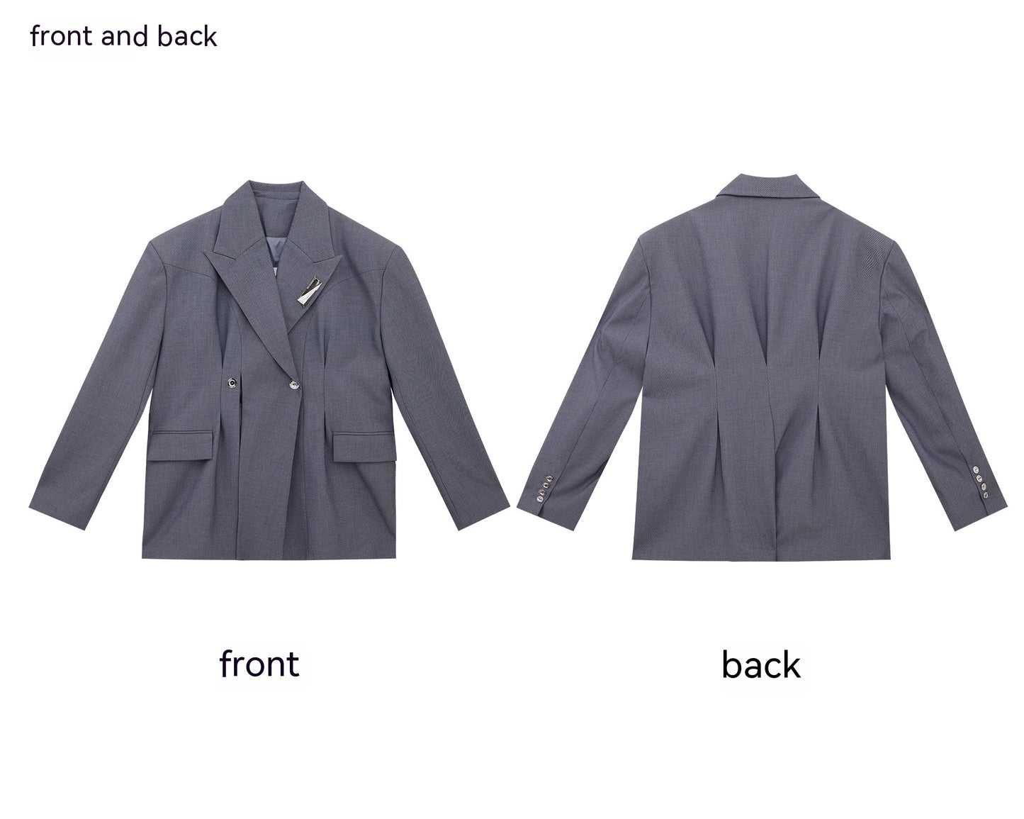Niche Deconstruction Twill Texture Large Profile Suit Jacket