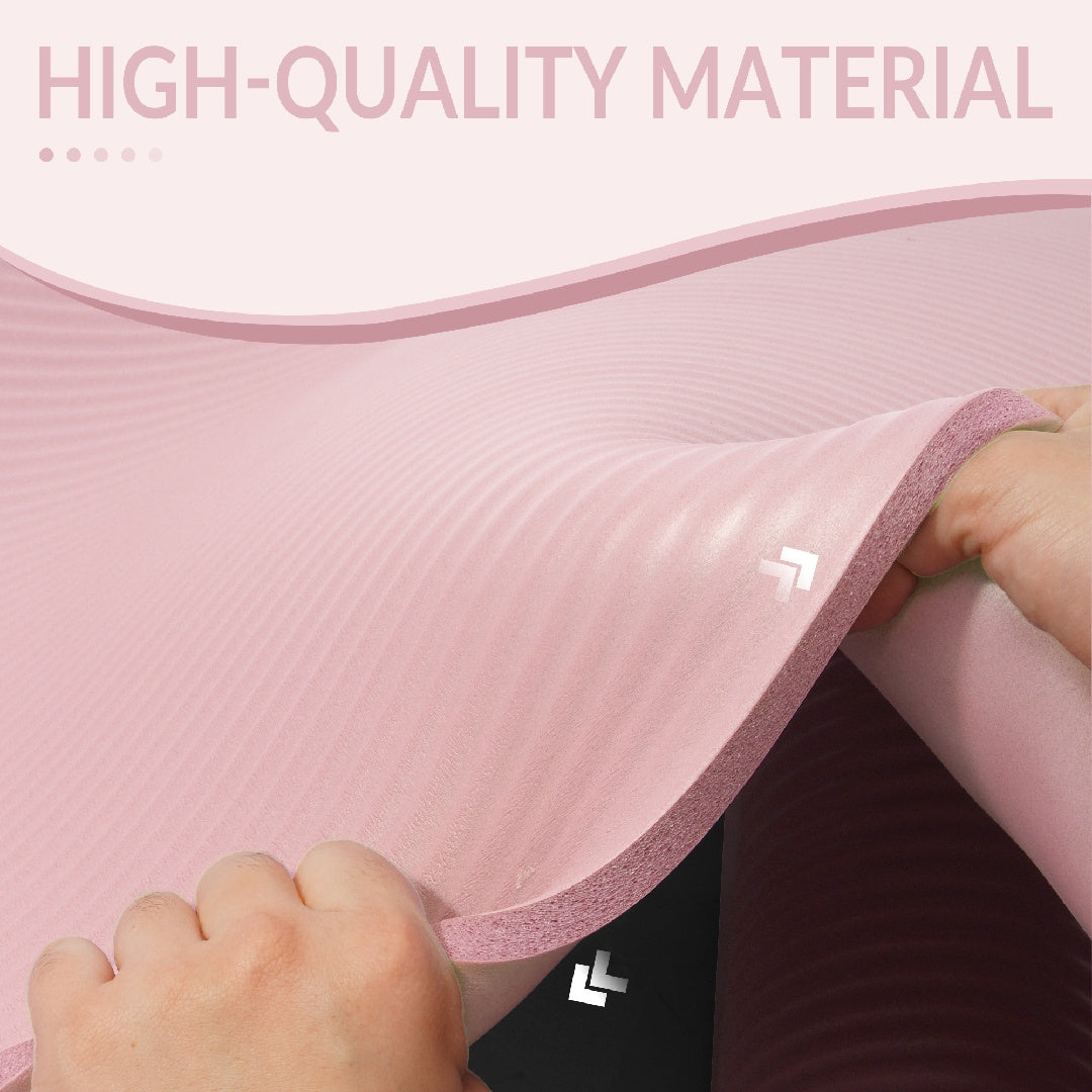 Only Supports Self Pickup Yoga Mat, 1-2 Inch Ultra-thick High-density Practice Mat With Straps, Suitable For All Kinds Of Yoga Practice, A Variety Of Colors