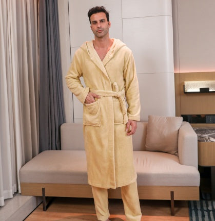 Men's Fibre Velvet Gown Set