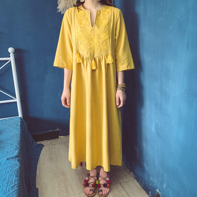 Travel Clothes Ethnic Style Dress Desert Long Skirt Female