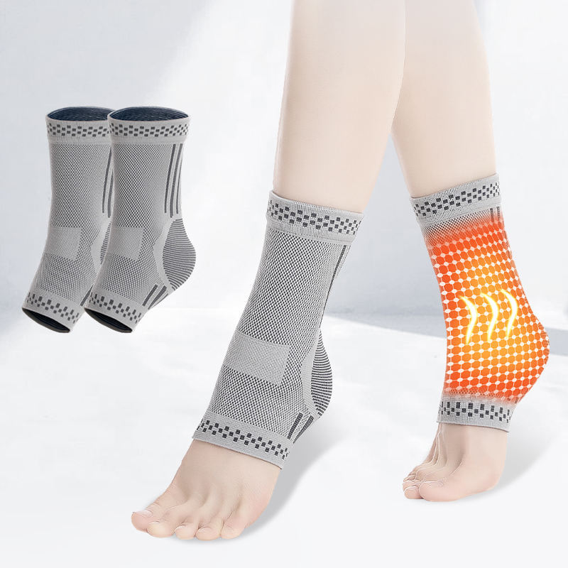 Graphene Ankle Brace, Warm Ankle Support Ankle Compression Sleeve Foot & Ankle Brace Socks For Sprained Ankle Compression Sleeve - Ankle Support For Women & Men - Tendonitis & Arthritis Ankle Brace