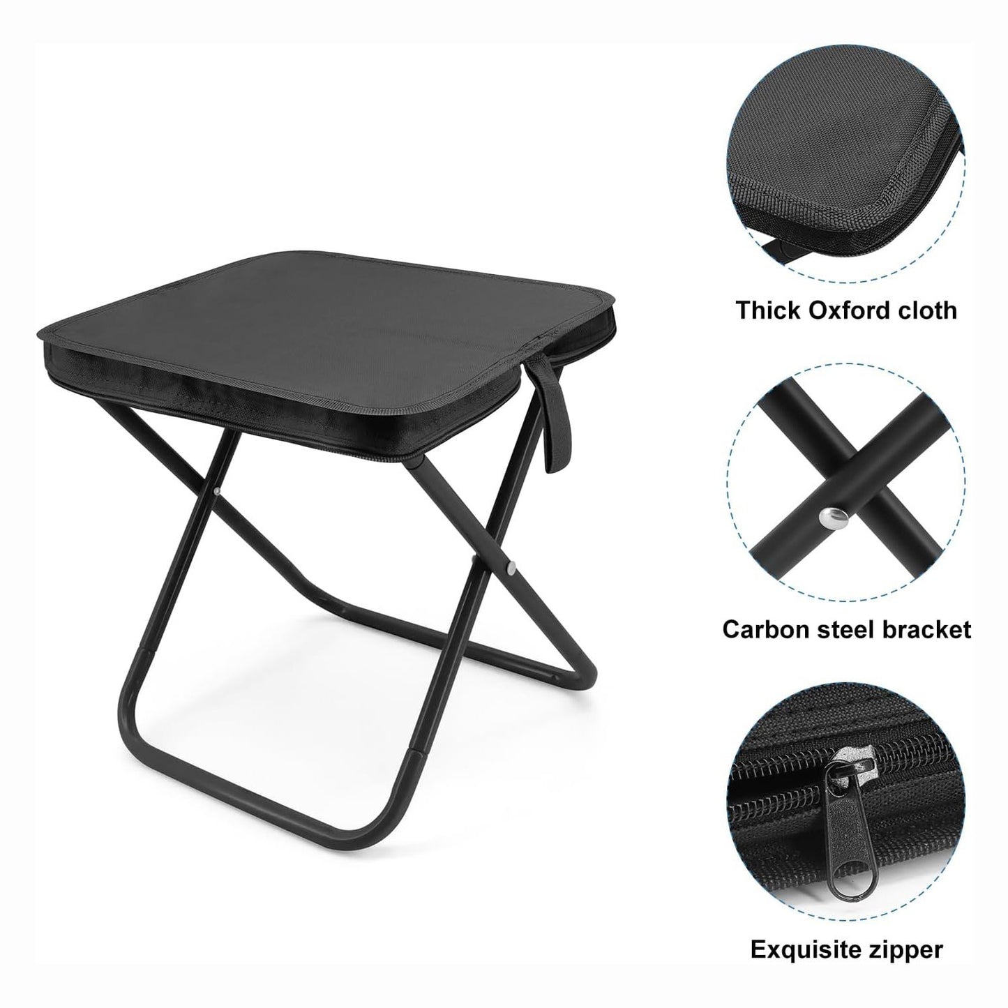 Folding Stool Camping Chair Seat Portable Mini Stool Outdoor Picnic Fishing BBQ