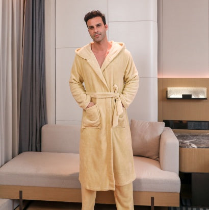 Men's Fibre Velvet Gown Set