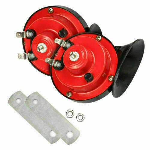 2PCS 12V 300DB Super Horn Snail Waterproof Horn For Motorcycle Truck SUV Boat