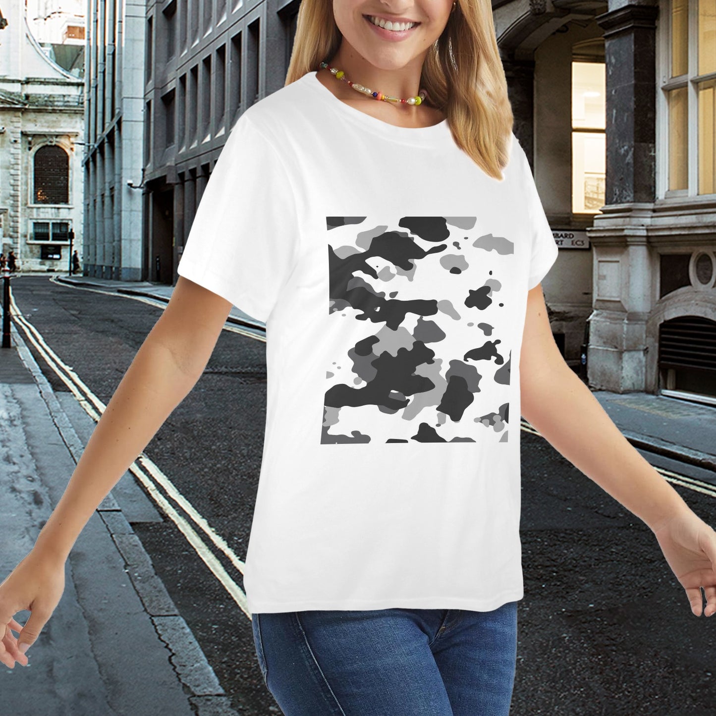 New Women's T-Shirt in USA Size Front Print (Made in USA,Ships to USA Only)