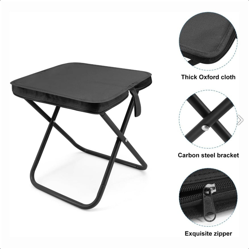 Folding Stool Camping Chair Seat Portable Mini Stool Outdoor Picnic Fishing BBQ