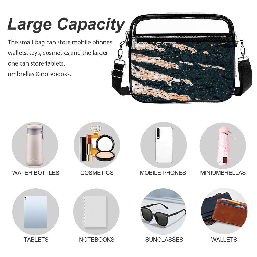 Transparent satchel set New