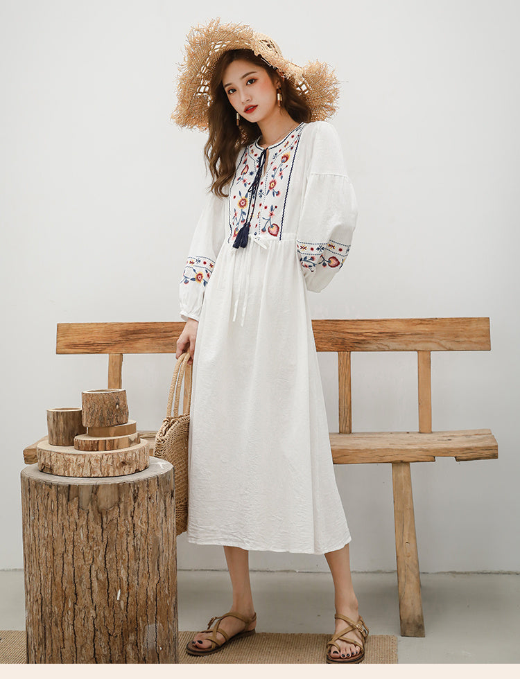 Travel Clothes Ethnic Style Dress Desert Long Skirt Female