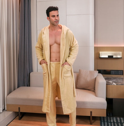Men's Fibre Velvet Gown Set