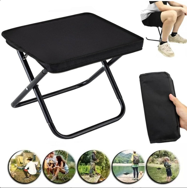 Folding Stool Camping Chair Seat Portable Mini Stool Outdoor Picnic Fishing BBQ