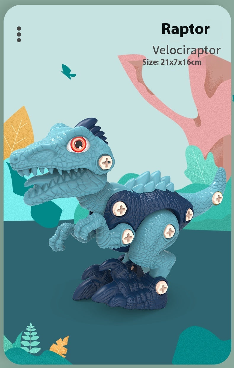Disassemble And Assemble Dinosaurs, Boys Benefit From Intelligence, Assemble Screws, Children's Toys