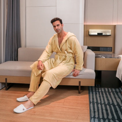 Men's Fibre Velvet Gown Set