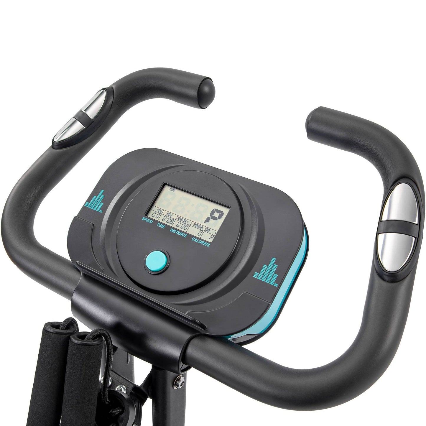 Folding Exercise Bike,Fitness Upright Recumbent X-Bike Adjustable Resistance