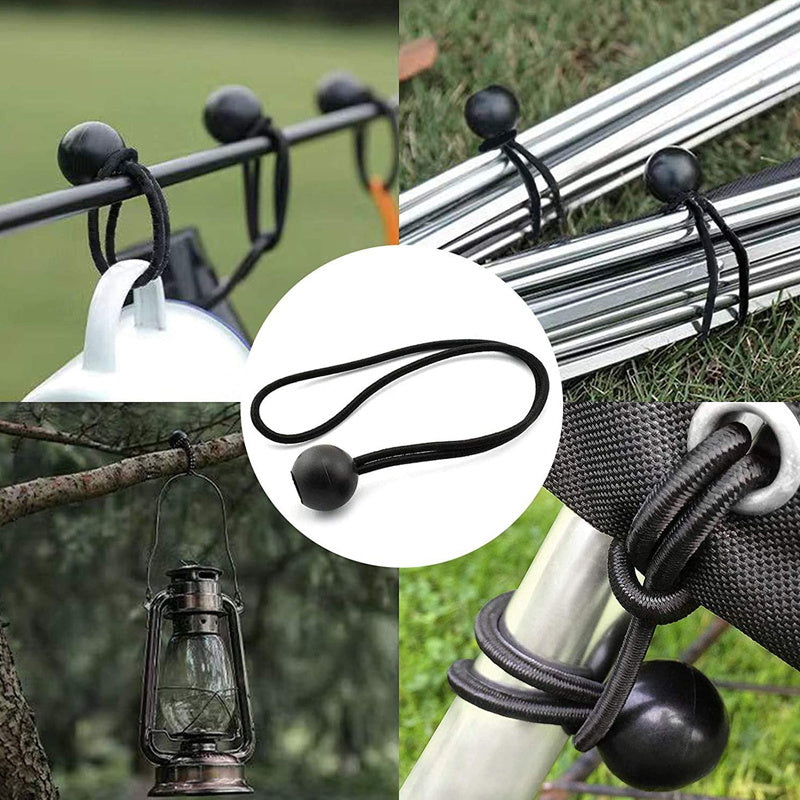 10 20 Bungee Ball Cords Heavy Duty Tarp Bungees Ties Elastic Tie Down Straps