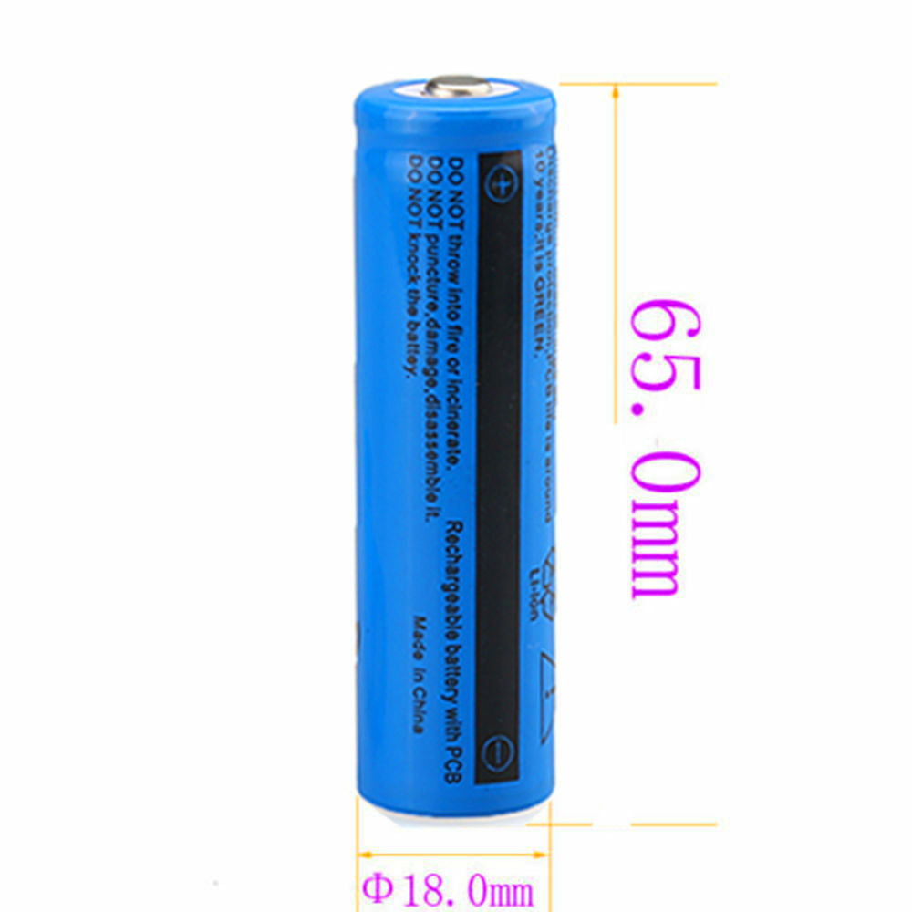 10Pcs Battery 3.7V Rechargerable Li-ion 3000mAh 18650 Batteries For Torch Flashlight Laser Headlamp
