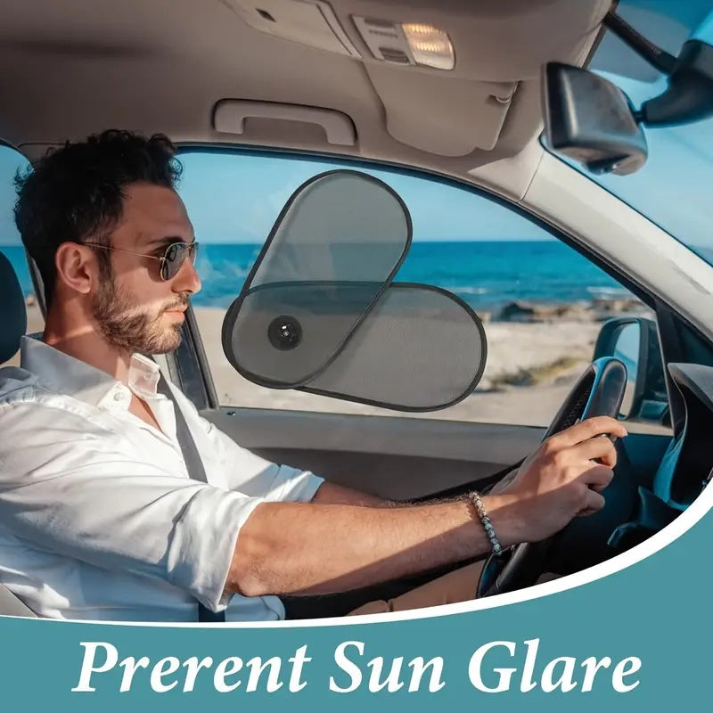 Car Window Shades, Breathable Car Window Shade For Baby For Side, Cross-border Car Side Window Adjustable Sunshade Super Stretchy Sun Shade For Car Window For Baby Block Sun Heat And Harmful UV Rays