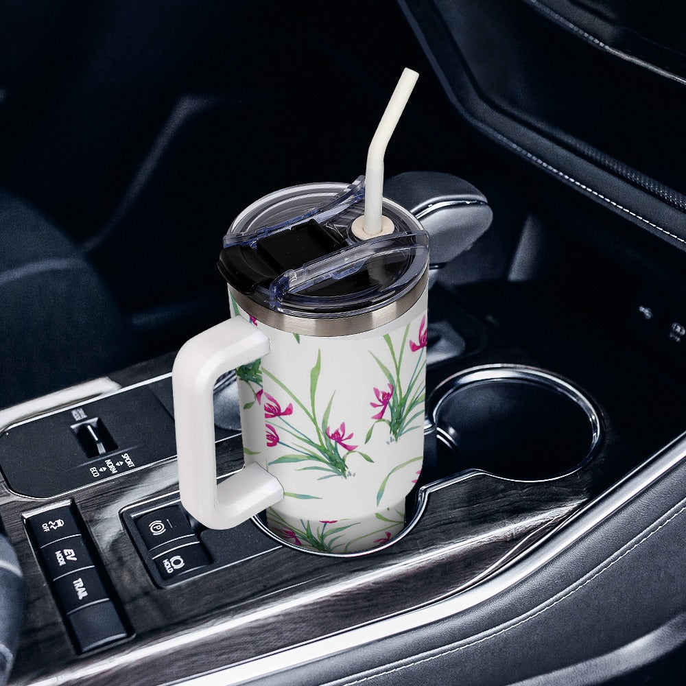 Flowers Custom Large capacity car cup