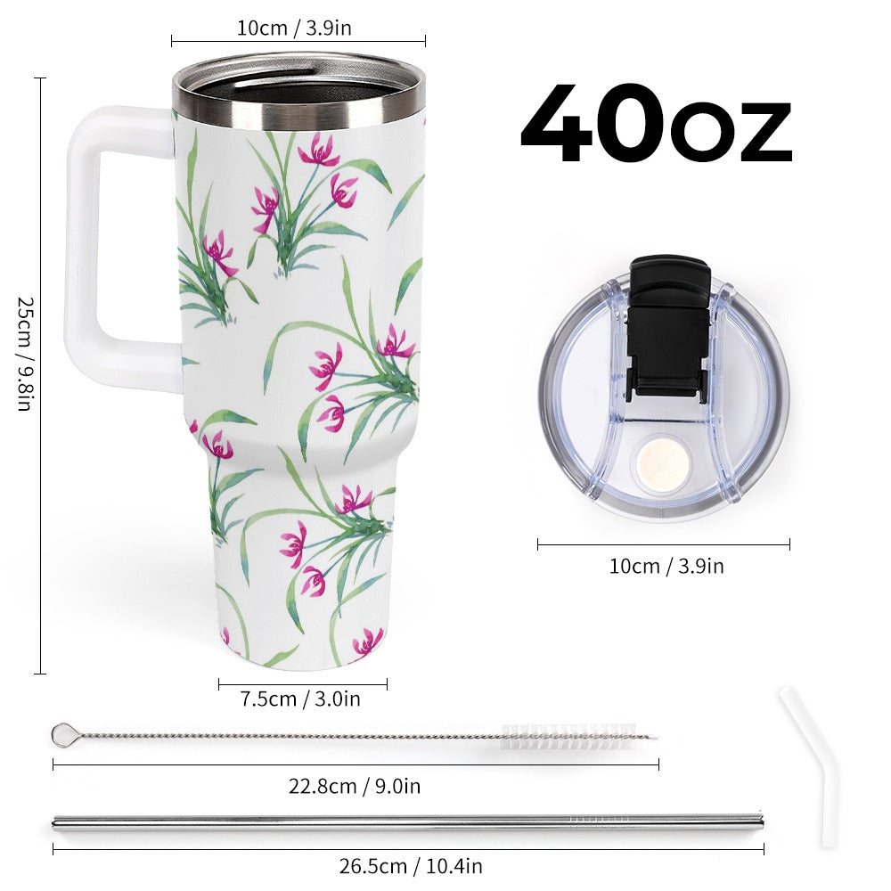 Flowers Custom Large capacity car cup