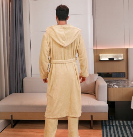 Men's Fibre Velvet Gown Set