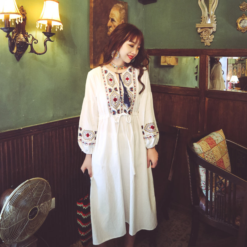 Travel Clothes Ethnic Style Dress Desert Long Skirt Female