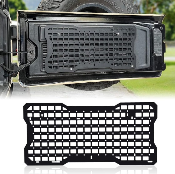 Tailgate Tactical Panel For Wrangler Tailgate Tool Kit Organizer Racks Compatible With Wrangler 2007-2022 JK JKU 2018-2022 JL JLU