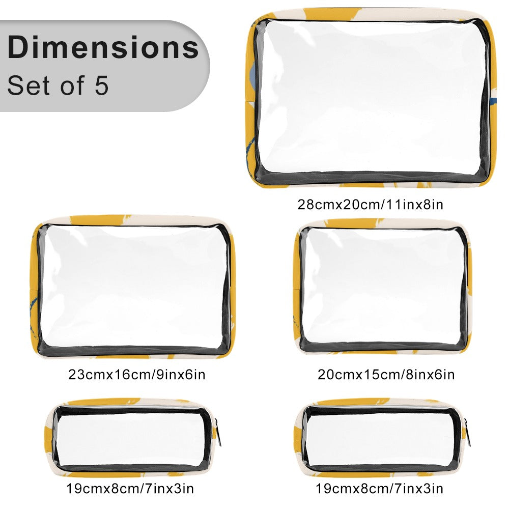 New Transparent storage bag Five in One
