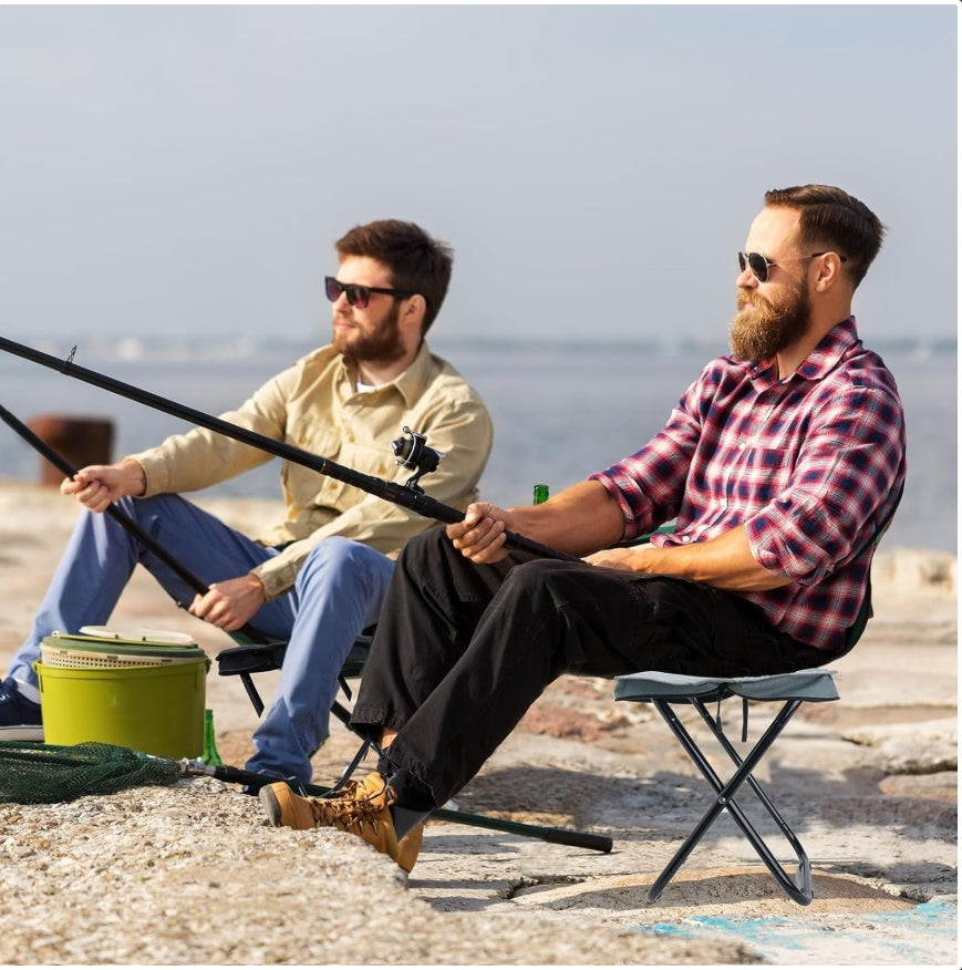 Folding Stool Camping Chair Seat Portable Mini Stool Outdoor Picnic Fishing BBQ