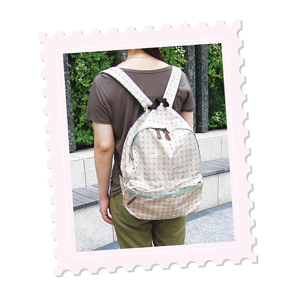 Casual School Bag Preppy Style Unisex Travel Backpack Rucksack W Pouch Protable