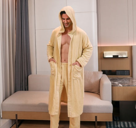 Men's Fibre Velvet Gown Set