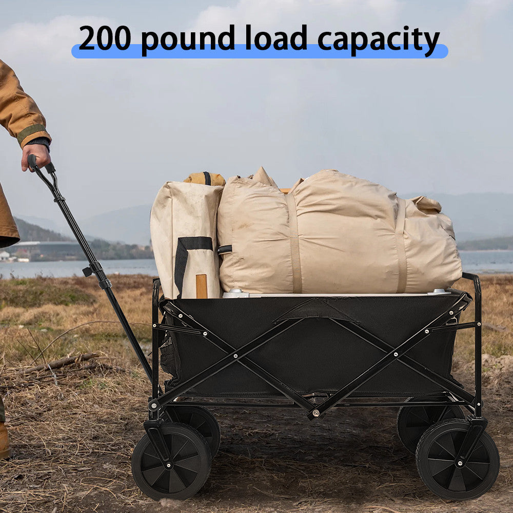 Heavy Duty Foldable Camping Outdoor Garden Trolley Cart Wagon Truck Wheelbarrow
