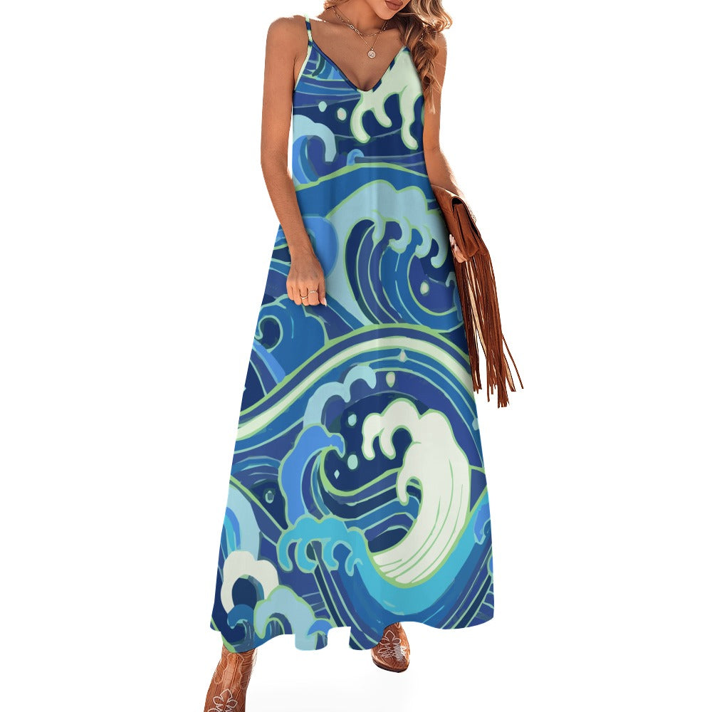 Sling Ankle Long Dress