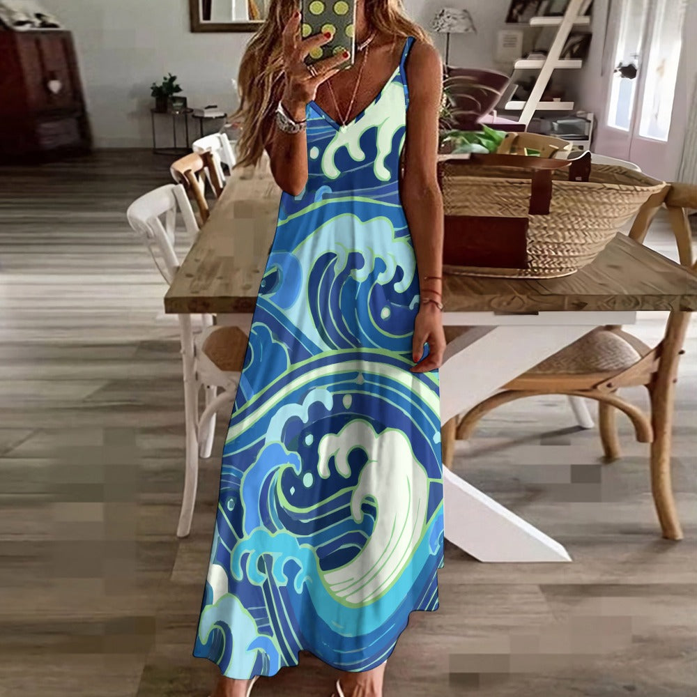 Sling Ankle Long Dress