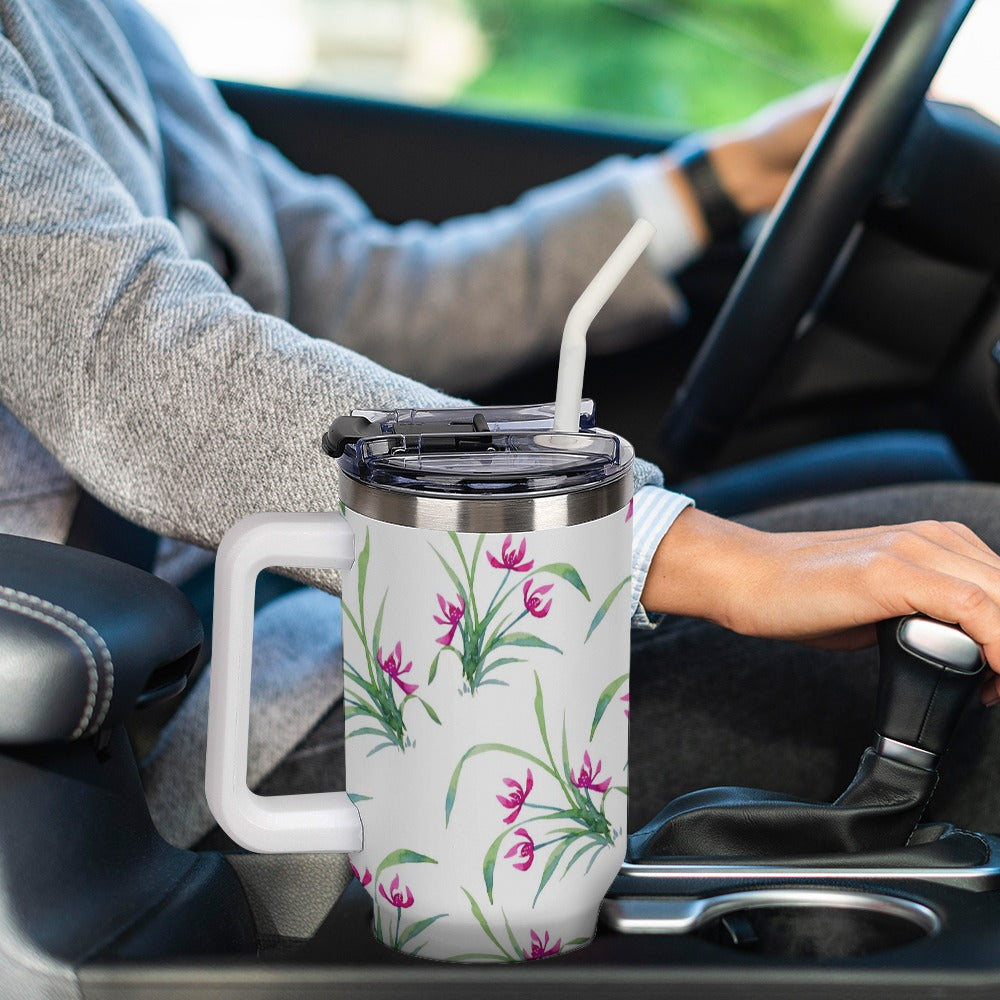 Flowers Custom Large capacity car cup