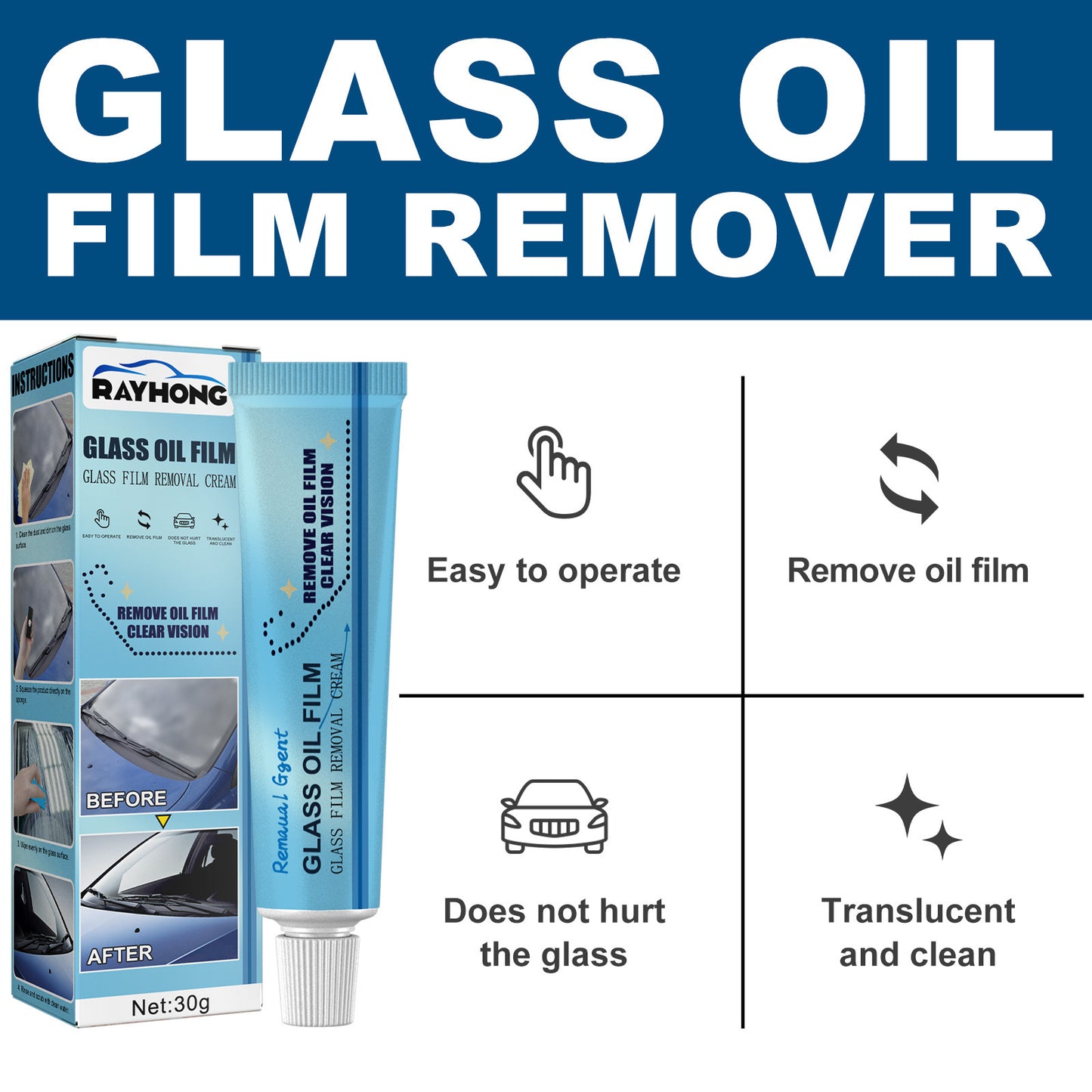 Glass Oil Film Remover