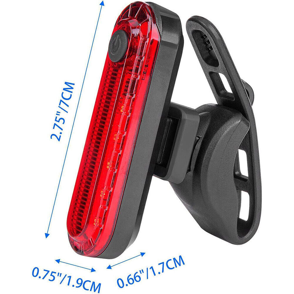 2pcs Bicycle LED Rear Light Bicycle Lamp Rear Light USB Rechargeable