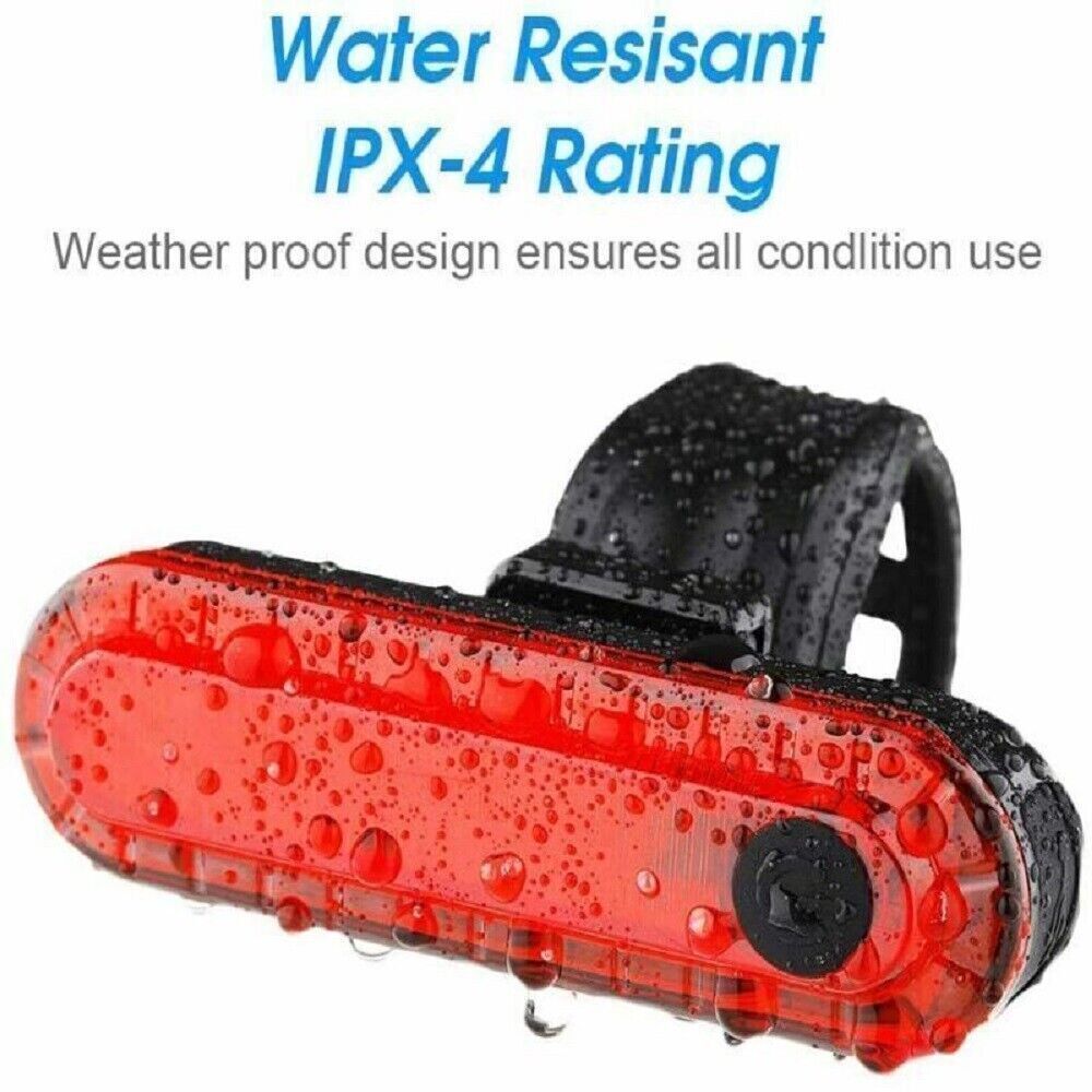 2pcs Bicycle LED Rear Light Bicycle Lamp Rear Light USB Rechargeable