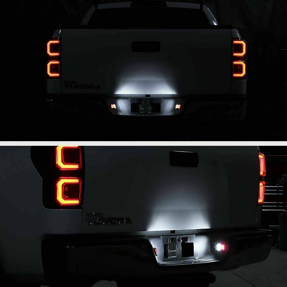 2x RED OLED TUBE LED License Plate Light Lamp For 2005-15 Tacoma Tundra