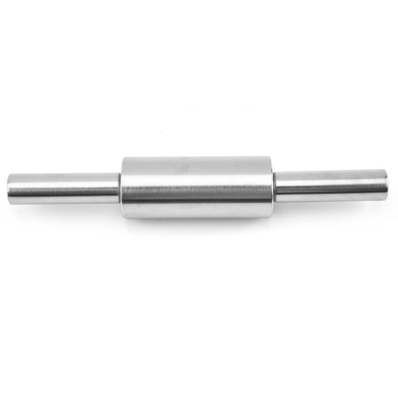 Household stainless steel flour stick rolling pin, Roller for Baking Pizza, Pies, Pastry and Cookies, Ergonomic Handles, Kitchen Essential