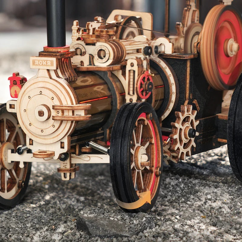 ROKR Steam Engine Mechanical 3D Wooden Puzzle, Only Supports TK And Independent Website Platforms