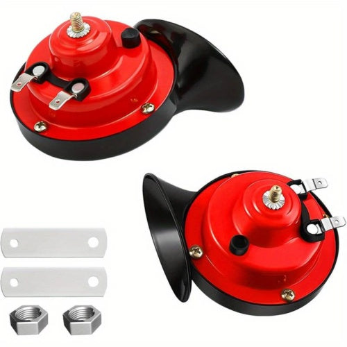 2PC 12V 300DB Super Loud Train Air Horn Waterproof Motorcycle Car Truck SUV Boat