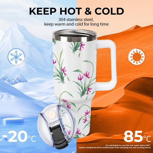 Flowers Custom Large capacity car cup