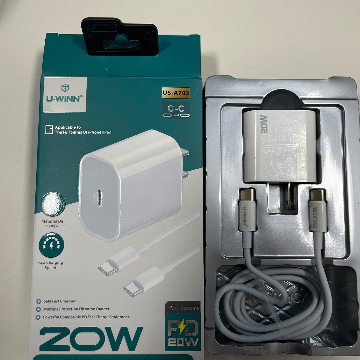 2pzs Cargador Tipo C A C 60w Cable Tipo C Para Xiaomi 1M