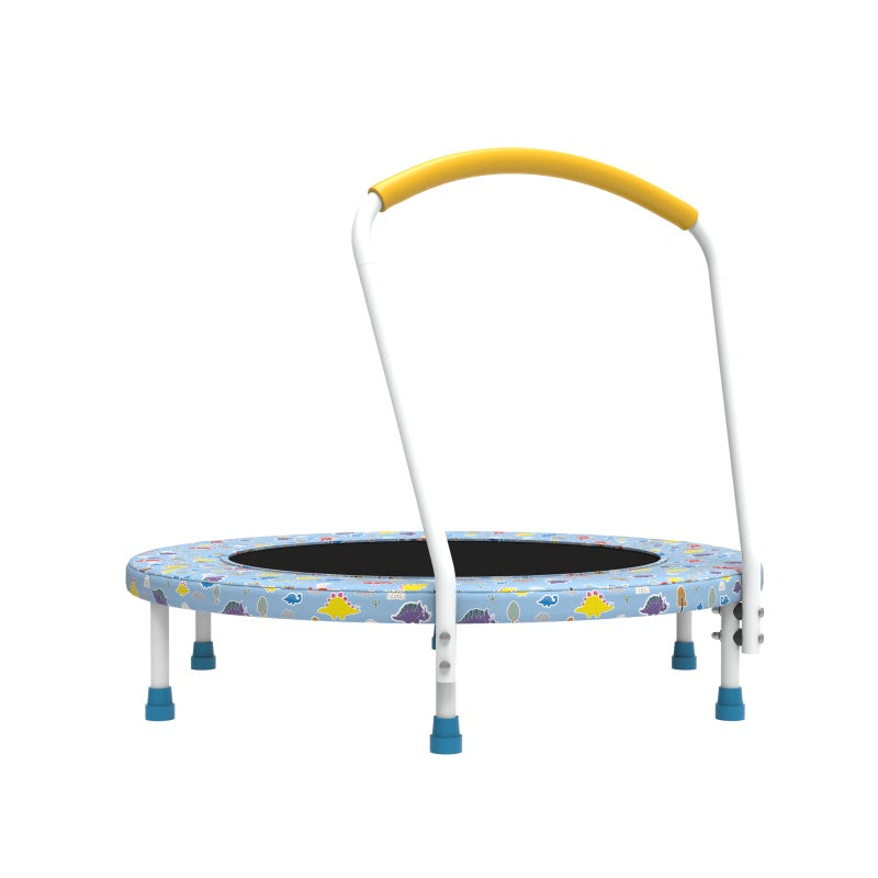 36 Inch Mini Trampoline, Suitable For Children Aged 1-6, With Indoor And Outdoor Handles For Children's Play