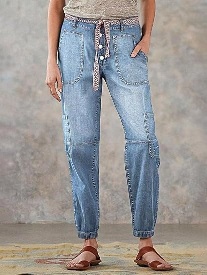 Women's High-Waist Lace-Up Jeans, Wide-Leg Full-Length Jeans With A Sexy Corset-Style Side Lacing, Statement Denim For Parties And Festivals Forbidden Platform - Temu
