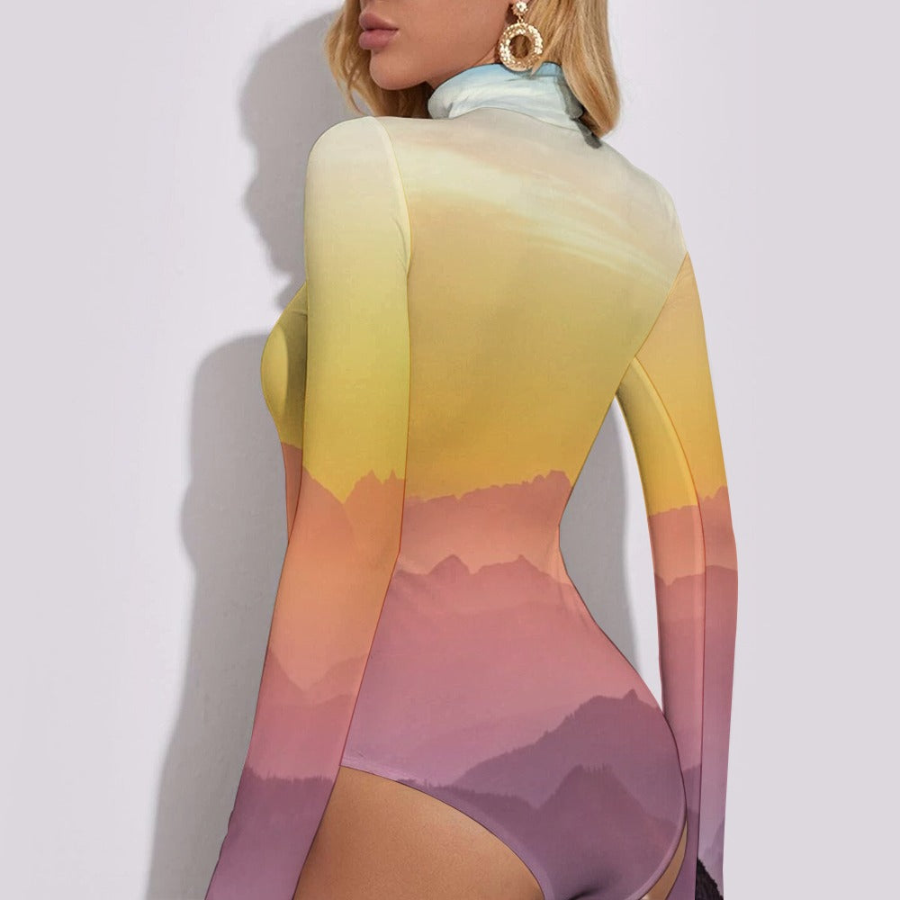 Women's Turtleneck Long Sleeve Bodysuit